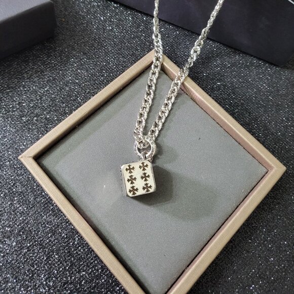 Vintage Chrome Hearts Diamond Pendant Necklace - Picture 6 of 6